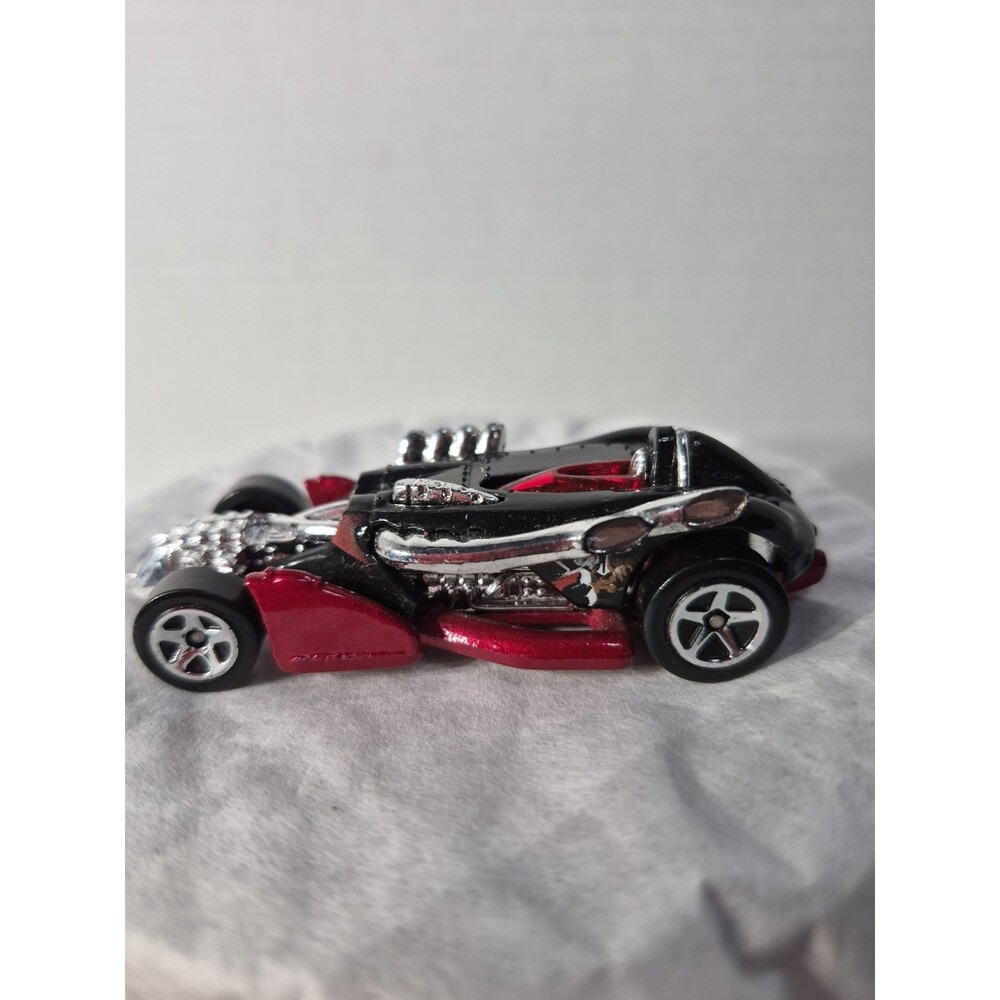 Vintage Mattel Hot Wheels Black Red Salt Flat Racer￼ Die Cast Model Car